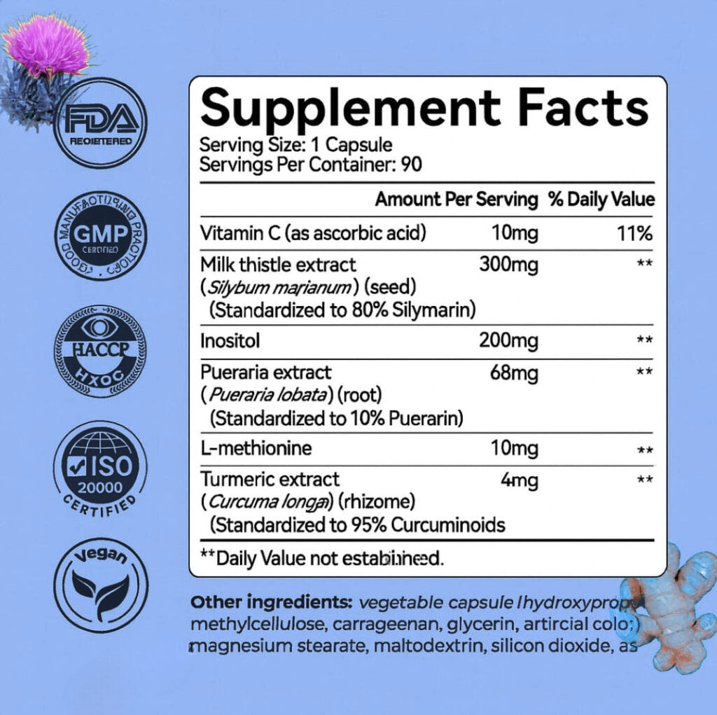 Cleanse Your Liver. Transform Your Health. With Blu Vitamins Milk Thistle