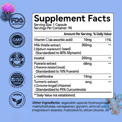 Cleanse Your Liver. Transform Your Health. With Blu Vitamins Milk Thistle